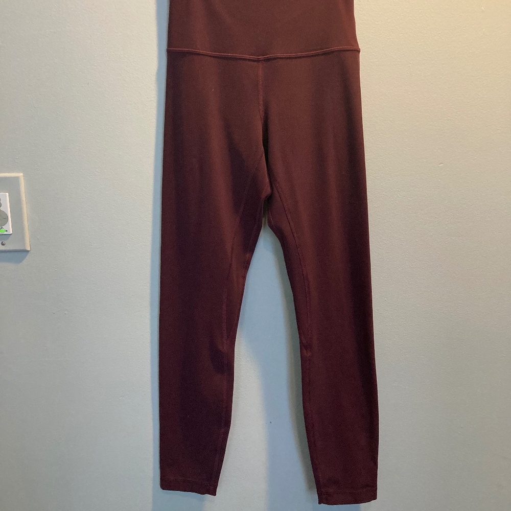 Lululemon Align Yoga Leggings 20" Merlot Size 4